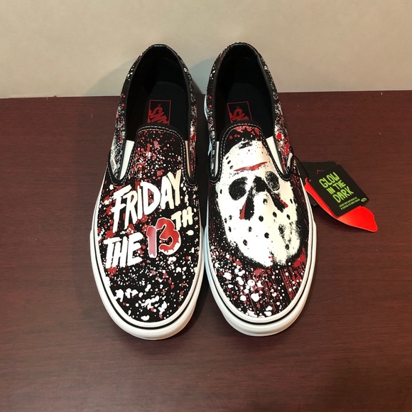 Vans x The House Of Terror, Classic Slip On, Friday The 13th, Various Sizes - Picture 4 of 16